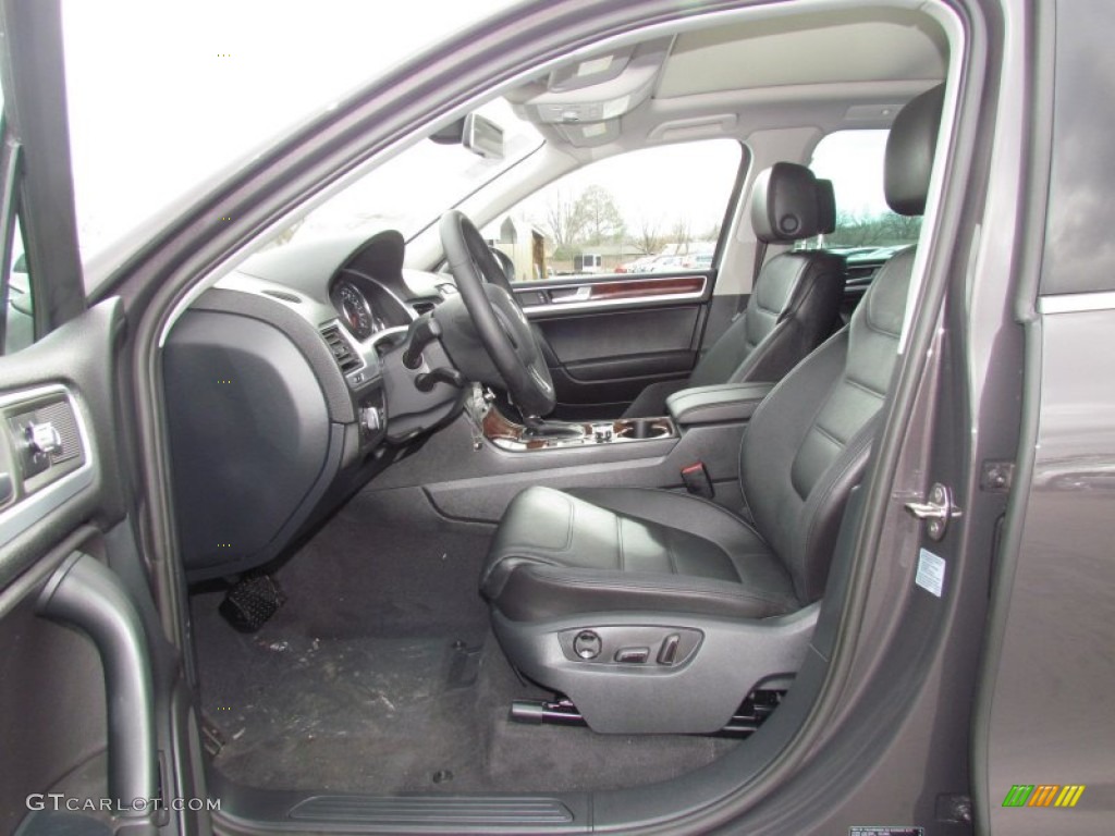 Black Anthracite Interior 2012 Volkswagen Touareg TDI Lux 4XMotion Photo #60470014