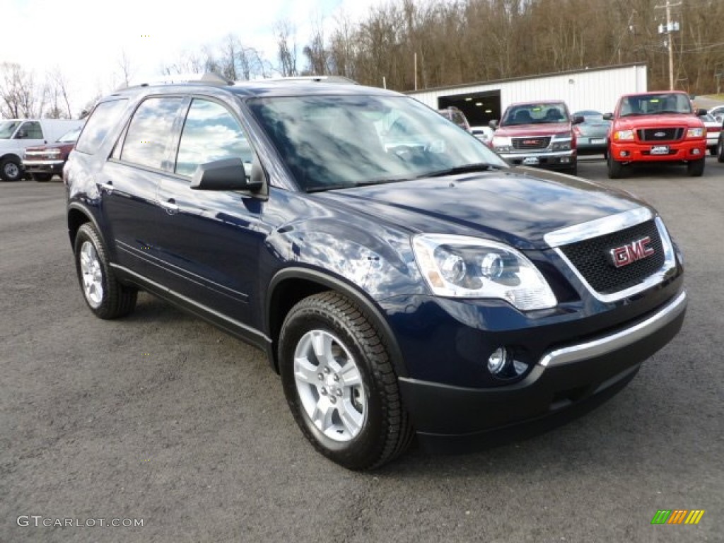 2012 Acadia SLE AWD - Deep Blue Metallic / Ebony photo #1