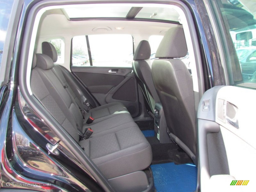 2012 Tiguan S - Deep Black Metallic / Black photo #4
