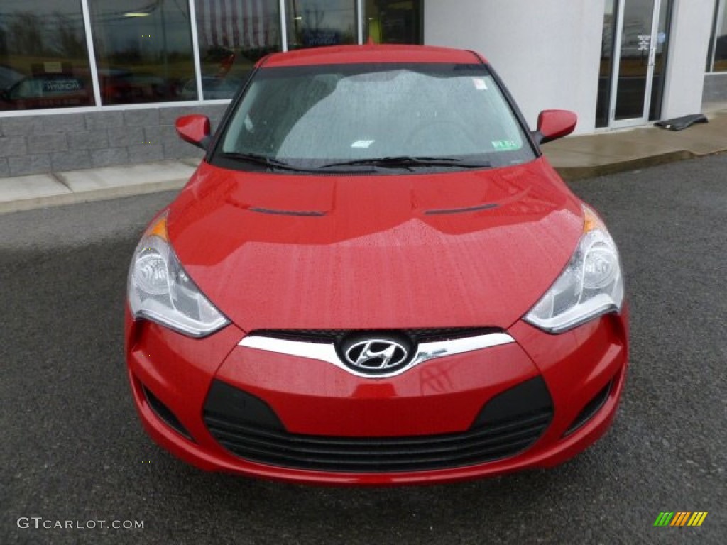 2012 Veloster  - Boston Red / Gray photo #2