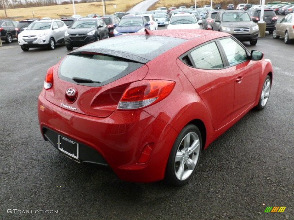 2012 Veloster  - Boston Red / Gray photo #7