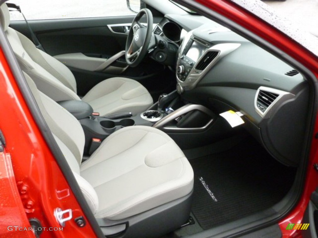 2012 Veloster  - Boston Red / Gray photo #10
