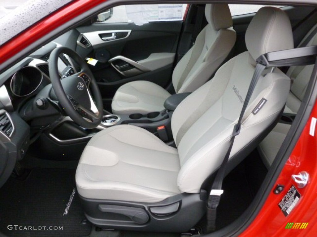 2012 Veloster  - Boston Red / Gray photo #13