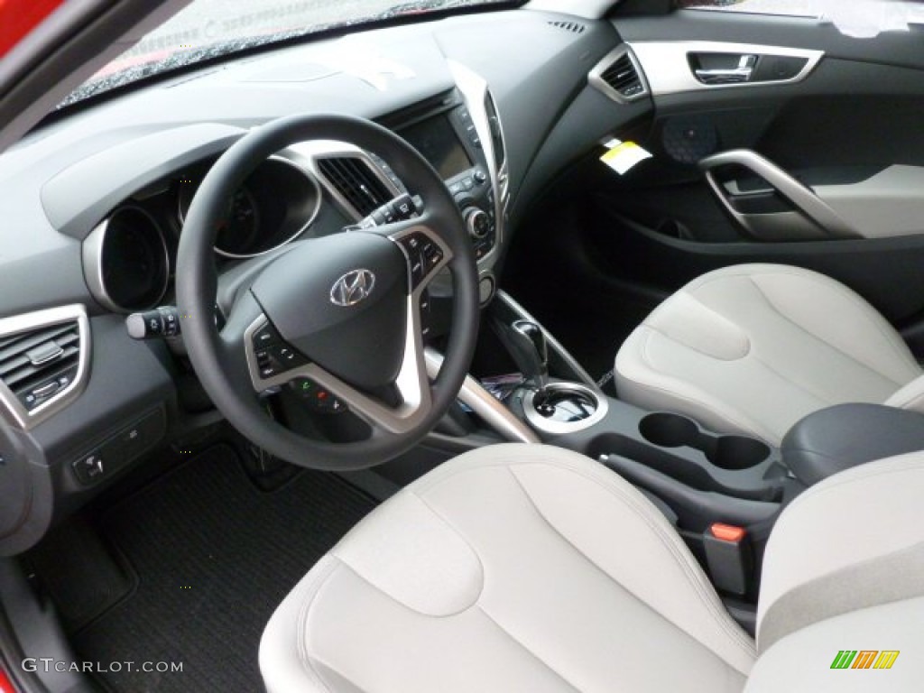 2012 Veloster  - Boston Red / Gray photo #15