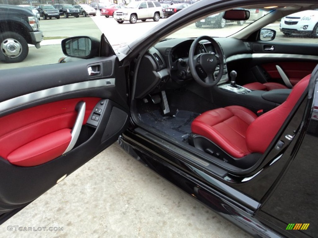 Monaco Red Interior 2011 Infiniti G 37 IPL Coupe Photo #60471845