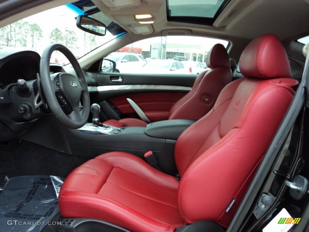 Monaco Red Interior 2011 Infiniti G 37 IPL Coupe Photo #60471854