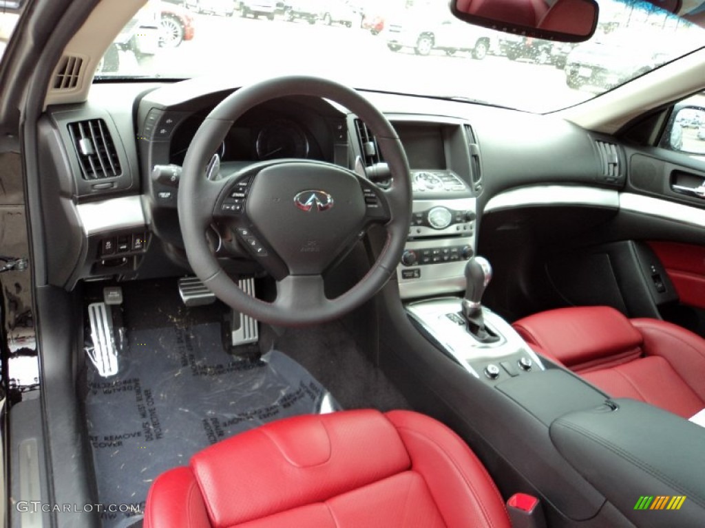 Monaco Red Interior 2011 Infiniti G 37 IPL Coupe Photo #60471866