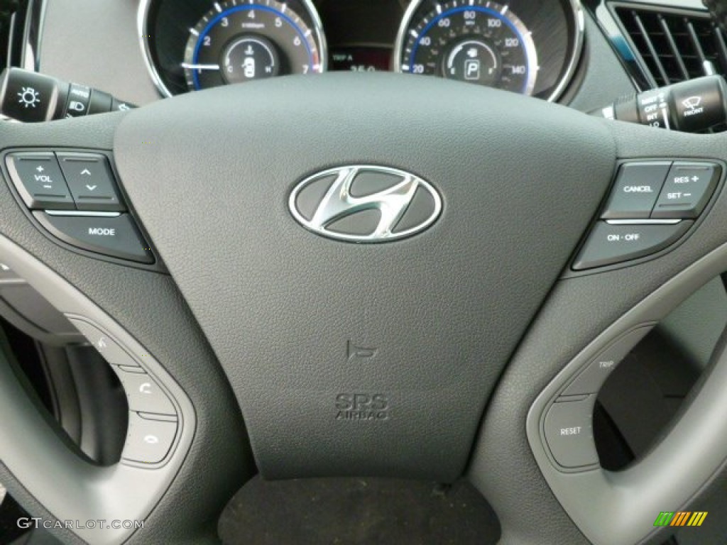 2012 Sonata Limited - Midnight Black / Gray photo #17