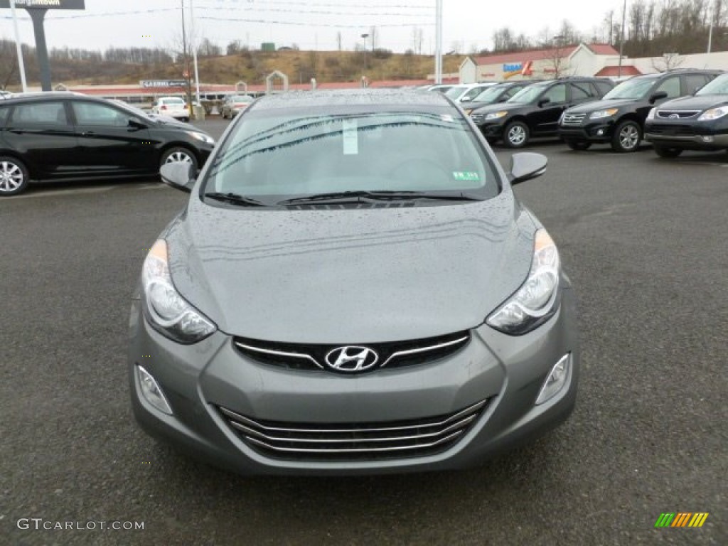 2012 Elantra Limited - Harbor Gray Metallic / Gray photo #2