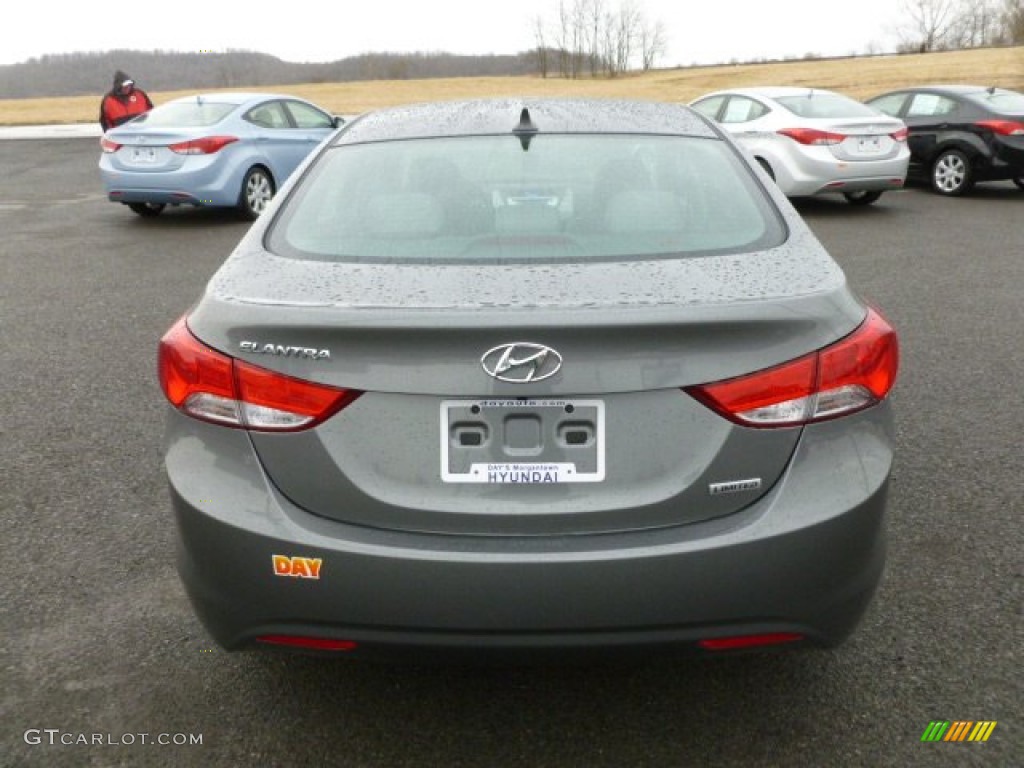 2012 Elantra Limited - Harbor Gray Metallic / Gray photo #6