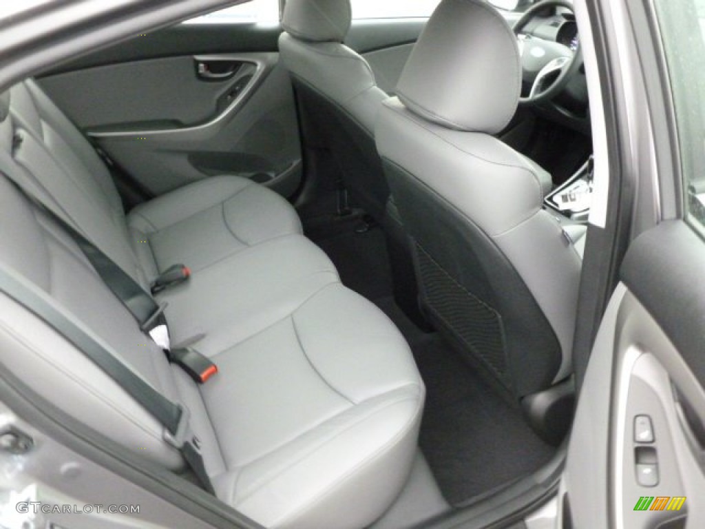 2012 Elantra Limited - Harbor Gray Metallic / Gray photo #12