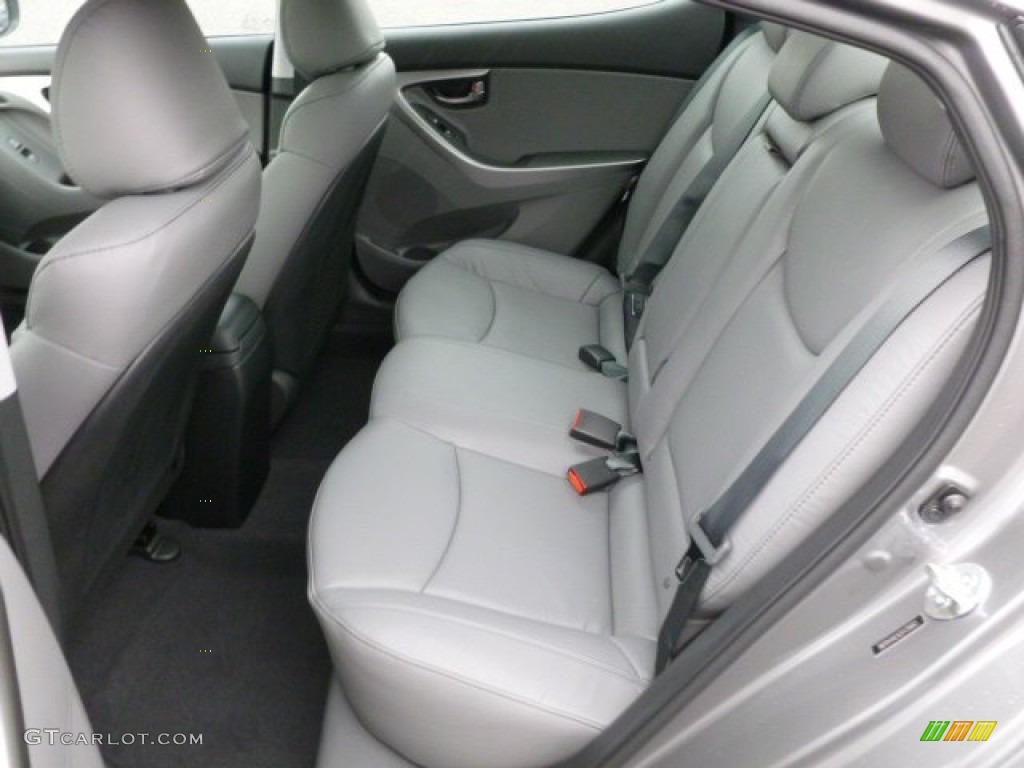 2012 Elantra Limited - Harbor Gray Metallic / Gray photo #13