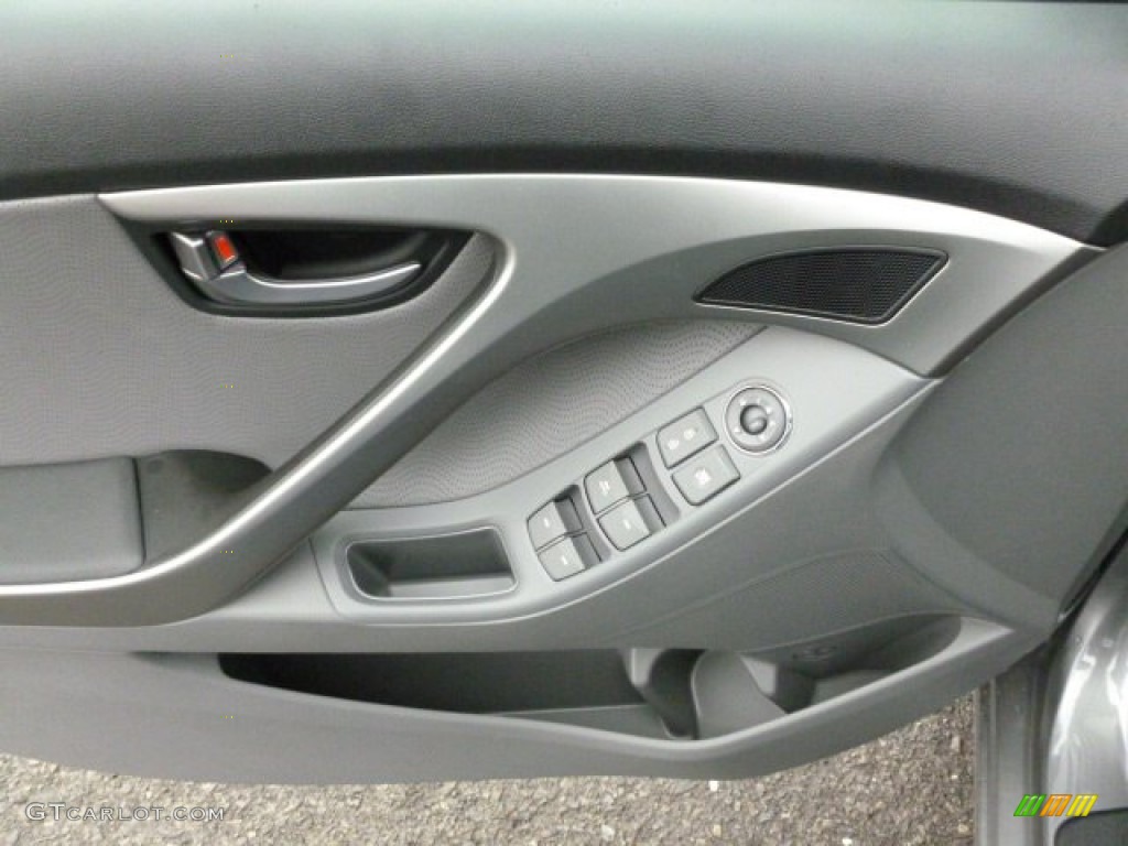 2012 Elantra Limited - Harbor Gray Metallic / Gray photo #17