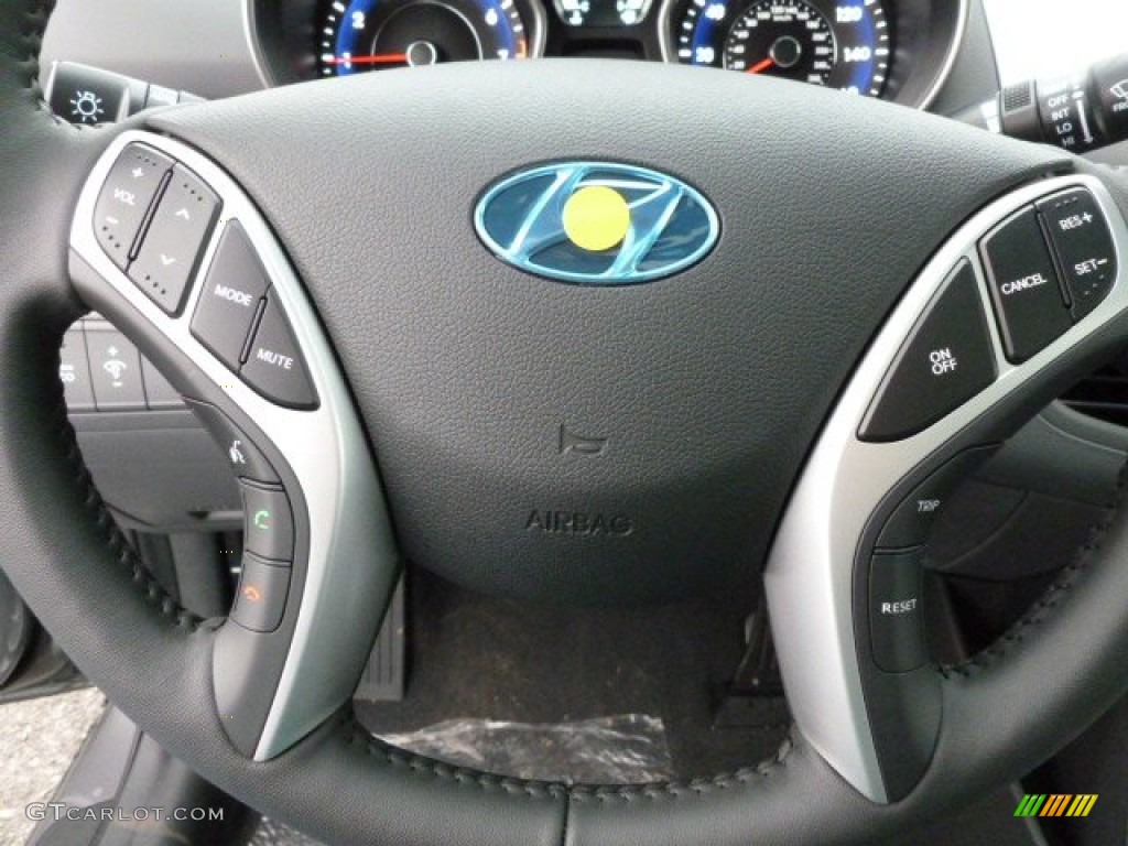 2012 Elantra Limited - Harbor Gray Metallic / Gray photo #19