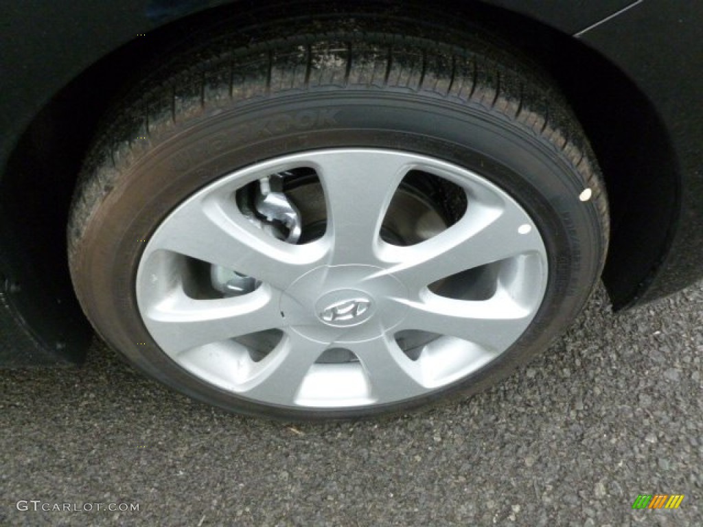 2012 Elantra Limited - Black Noir Pearl / Gray photo #9