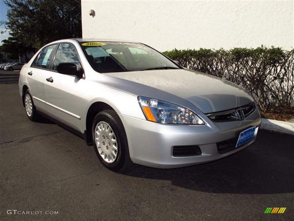 2006 Accord Value Package Sedan - Alabaster Silver Metallic / Black photo #1