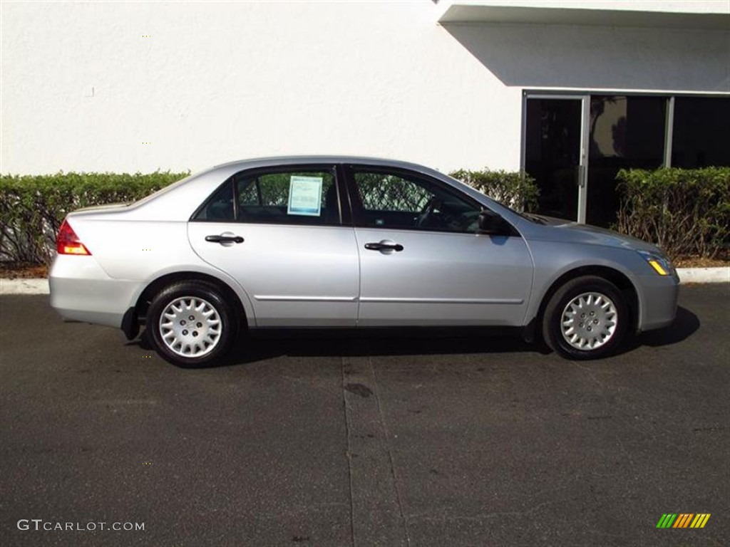 2006 Accord Value Package Sedan - Alabaster Silver Metallic / Black photo #2