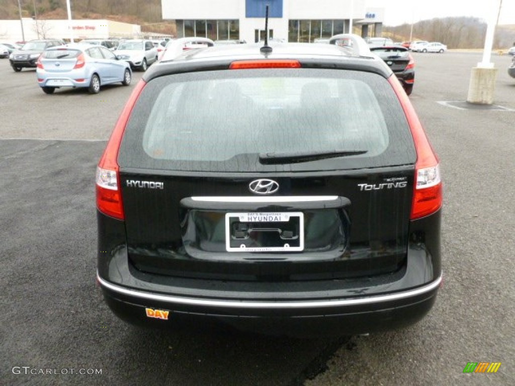 2012 Elantra GLS Touring - Black Noir Pearl / Black photo #6