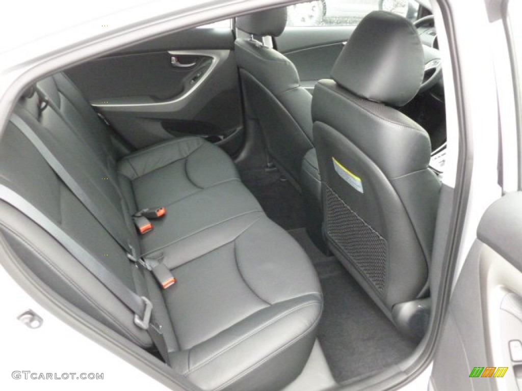 2012 Elantra Limited - Shimmering Silver / Black photo #12