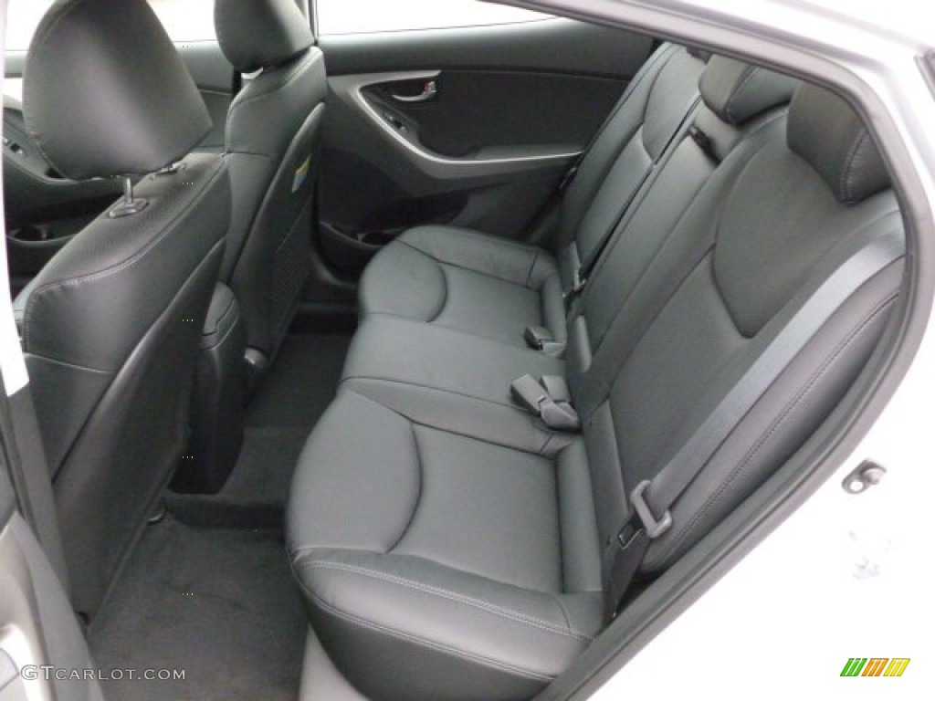 2012 Elantra Limited - Shimmering Silver / Black photo #13