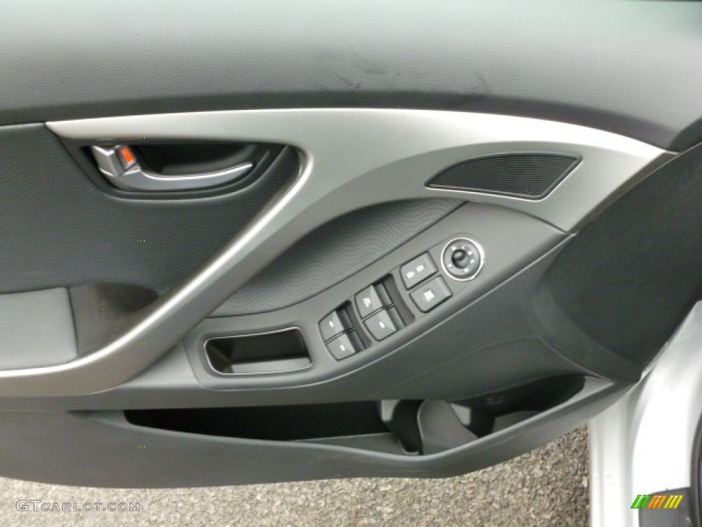 2012 Elantra Limited - Shimmering Silver / Black photo #17