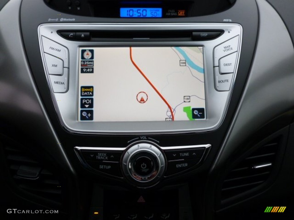 2012 Elantra Limited - Shimmering Silver / Black photo #19
