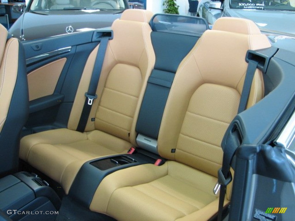 Natural Beige/Black Interior 2012 Mercedes-Benz E 550 Cabriolet Photo #60476890