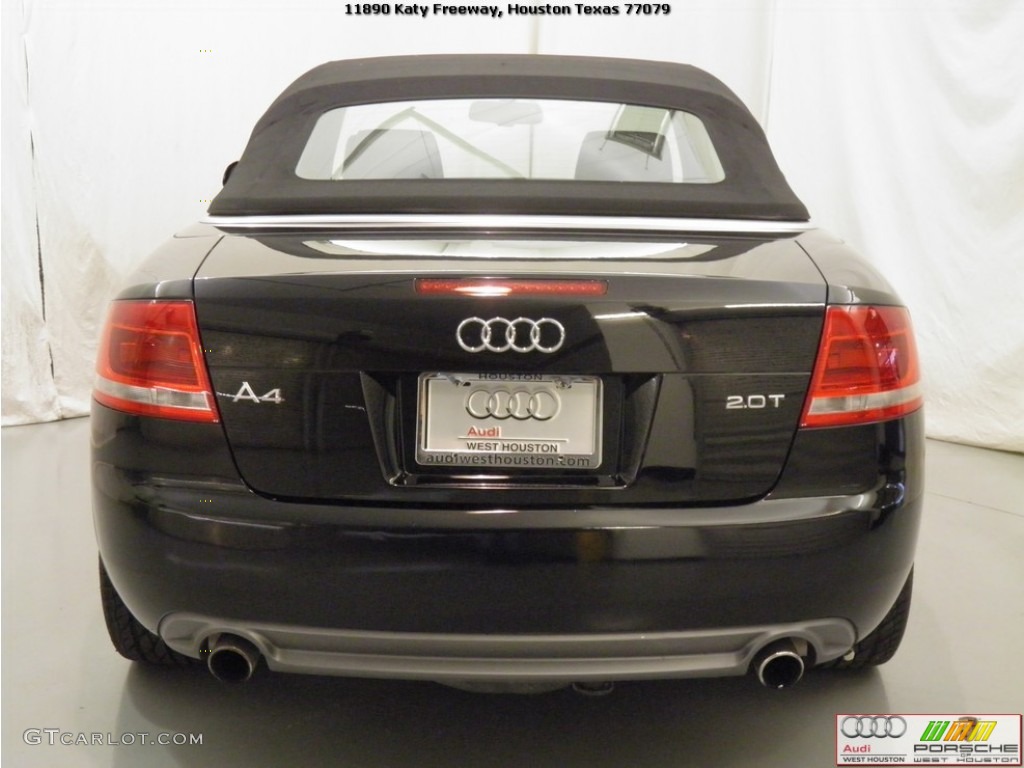 2008 A4 2.0T Cabriolet - Brilliant Black / Black photo #19