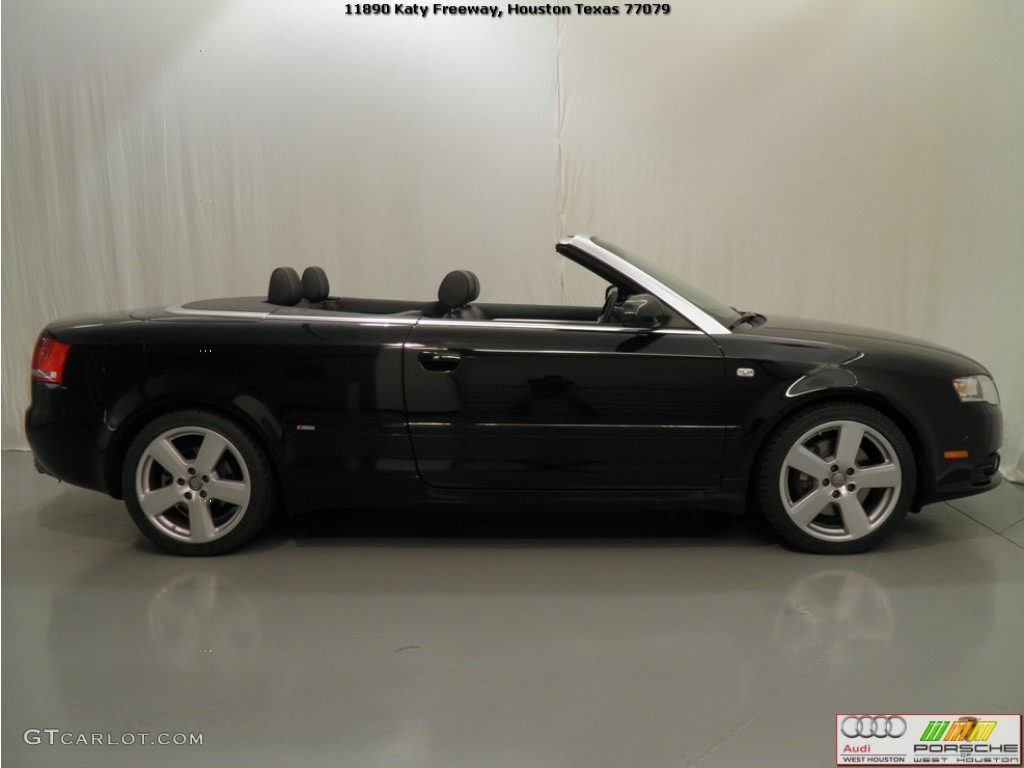 2008 A4 2.0T Cabriolet - Brilliant Black / Black photo #24