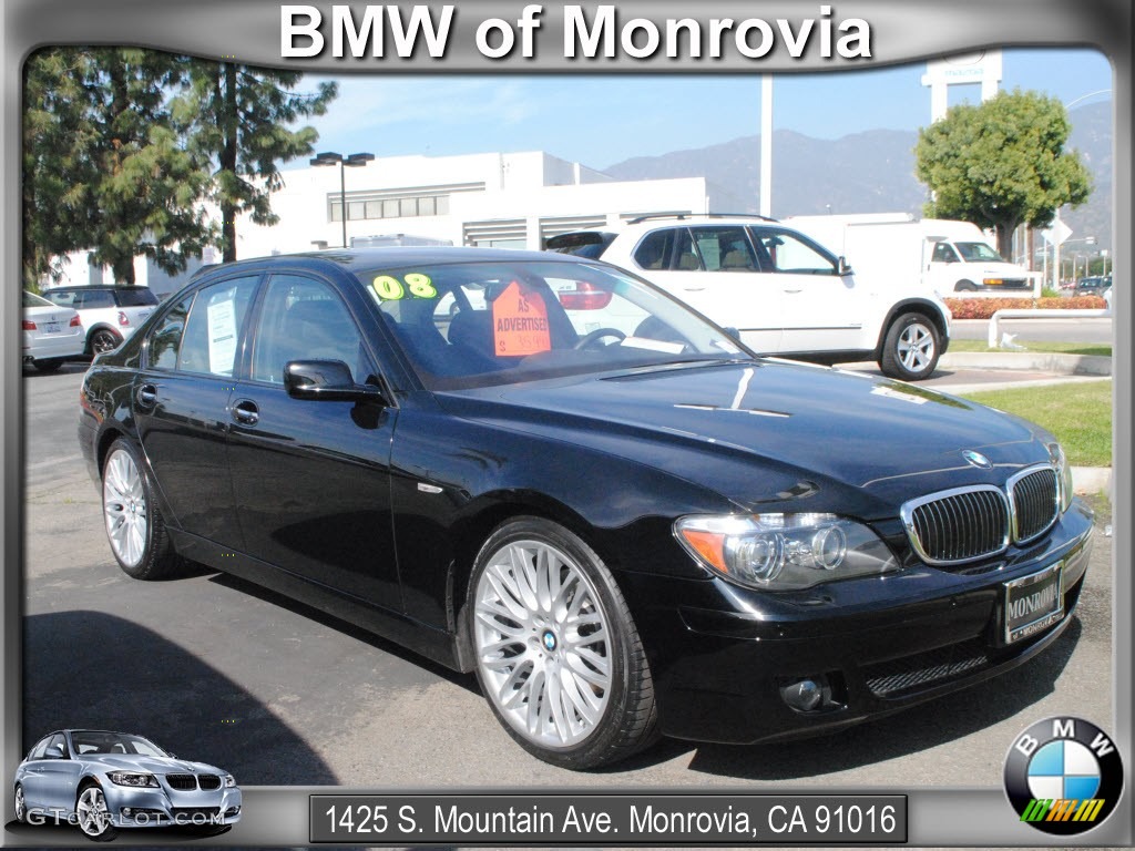 2008 7 Series 750i Sedan - Jet Black / Black photo #1