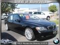 2008 Jet Black BMW 7 Series 750i Sedan  photo #1