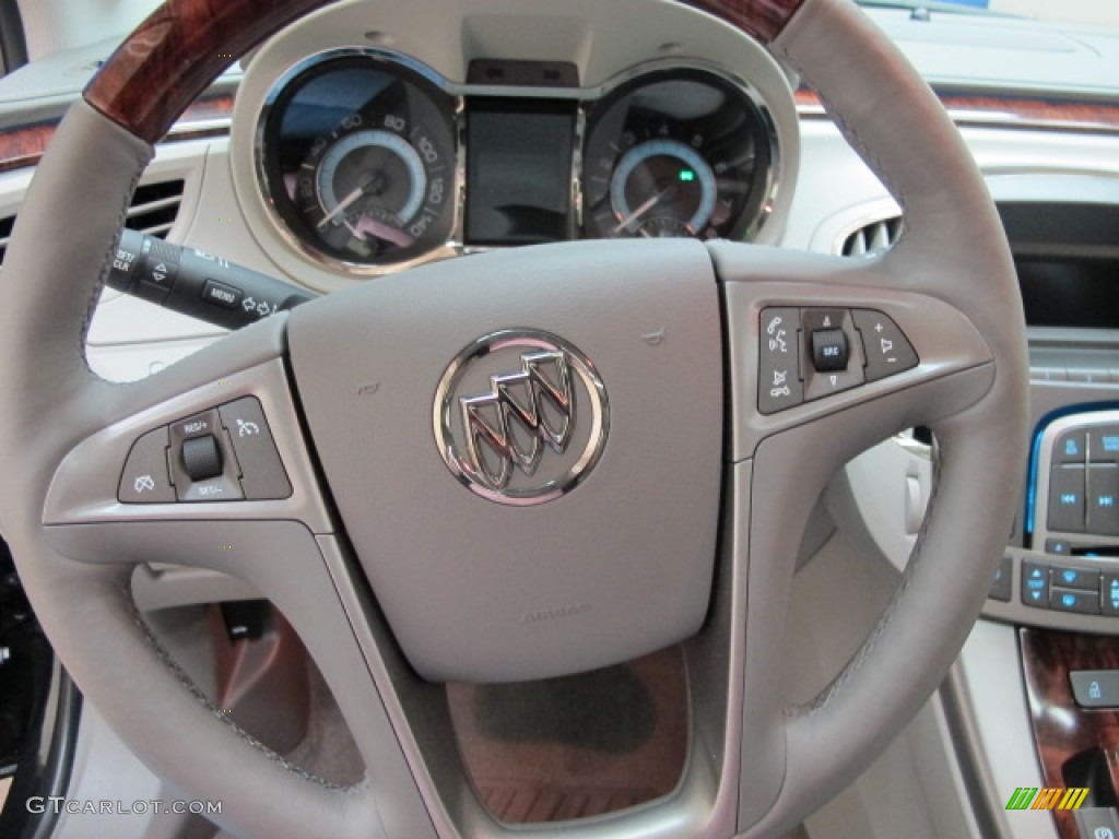 2010 Buick LaCrosse CXL AWD Dark Titanium/Light Titanium Steering Wheel Photo #60479501
