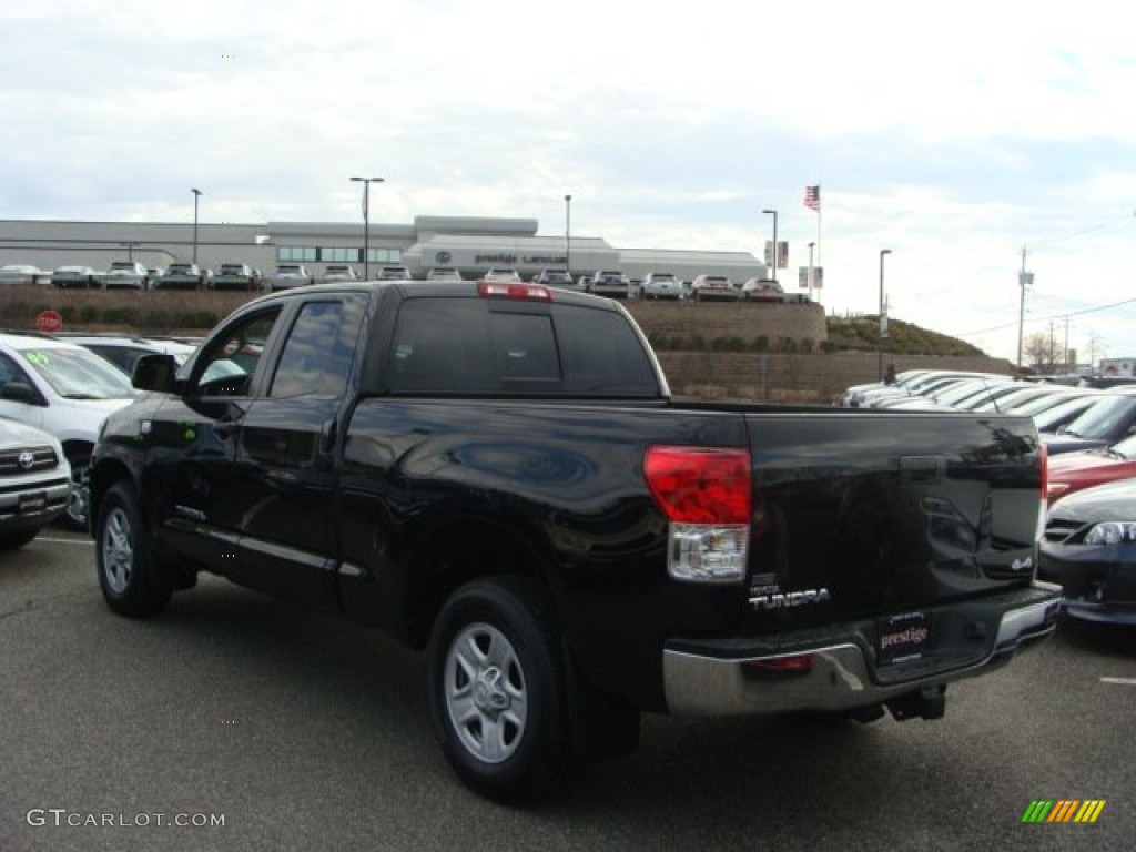 2010 Tundra Double Cab 4x4 - Black / Sand Beige photo #4