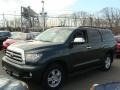 2008 Timberland Green Mica Toyota Sequoia Limited 4WD  photo #3