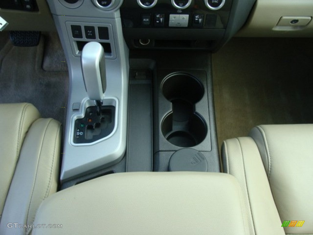 2008 Sequoia Limited 4WD - Timberland Green Mica / Sand Beige photo #12