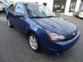 2009 Vista Blue Metallic Ford Focus SE Coupe  photo #4