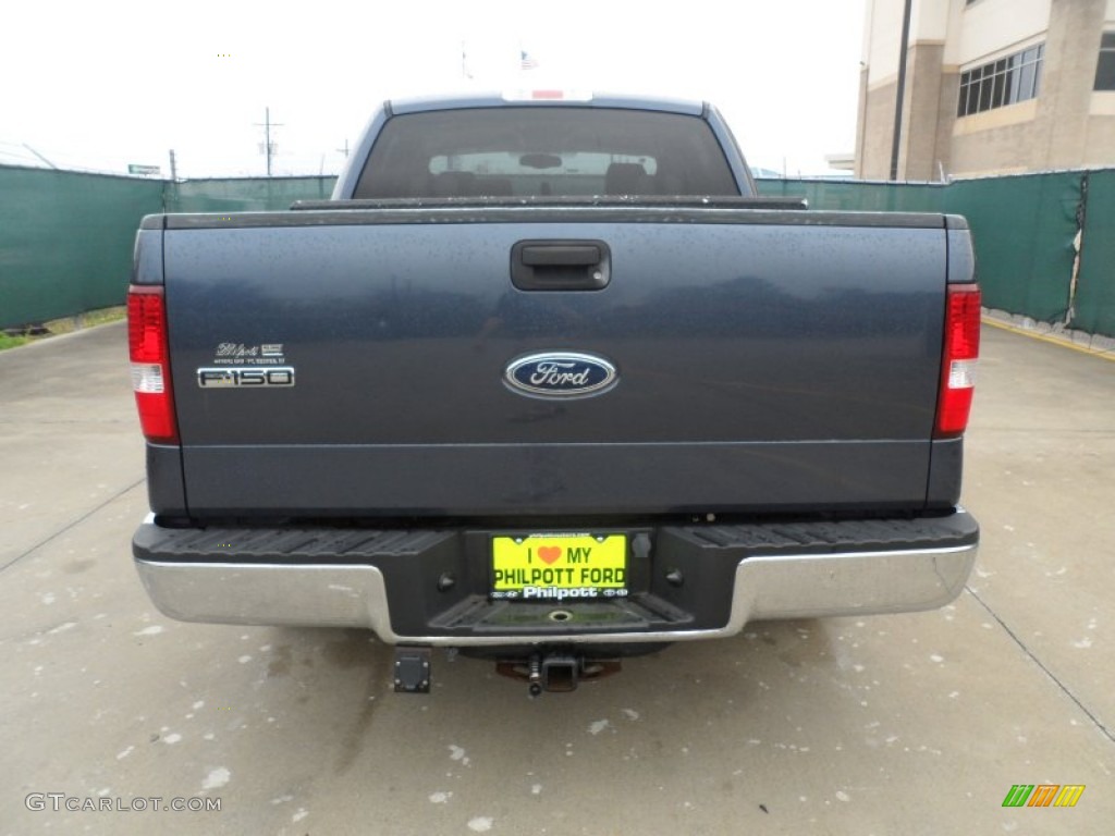 2004 F150 XLT SuperCrew - Medium Wedgewood Blue Metallic / Tan photo #4