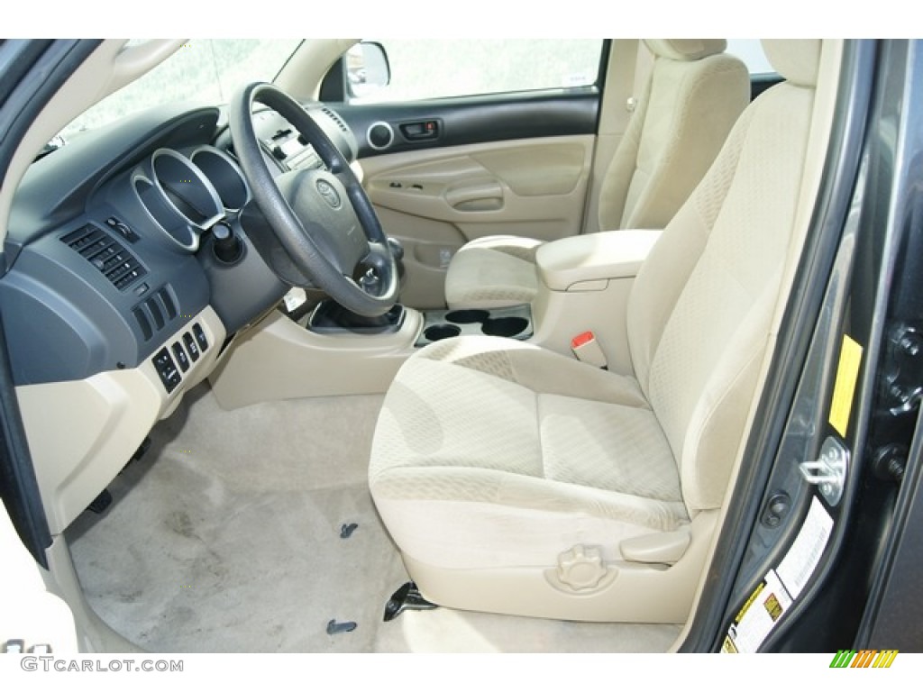 Sand Beige Interior 2009 Toyota Tacoma V6 Double Cab 4x4 Photo #60484224