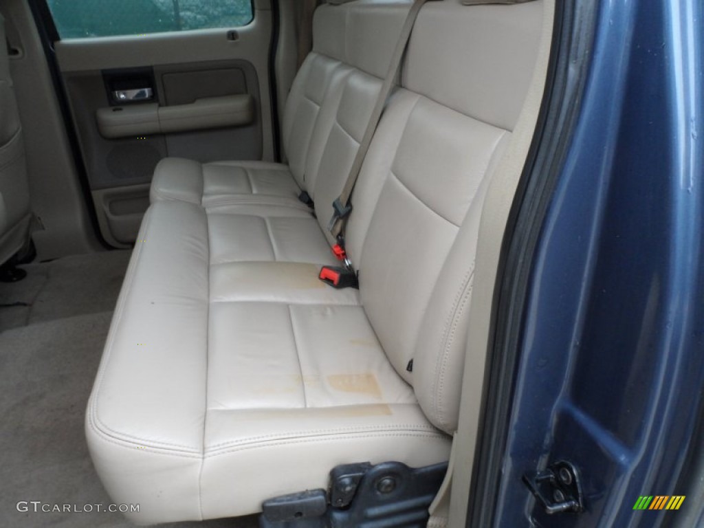 2004 F150 XLT SuperCrew - Medium Wedgewood Blue Metallic / Tan photo #26