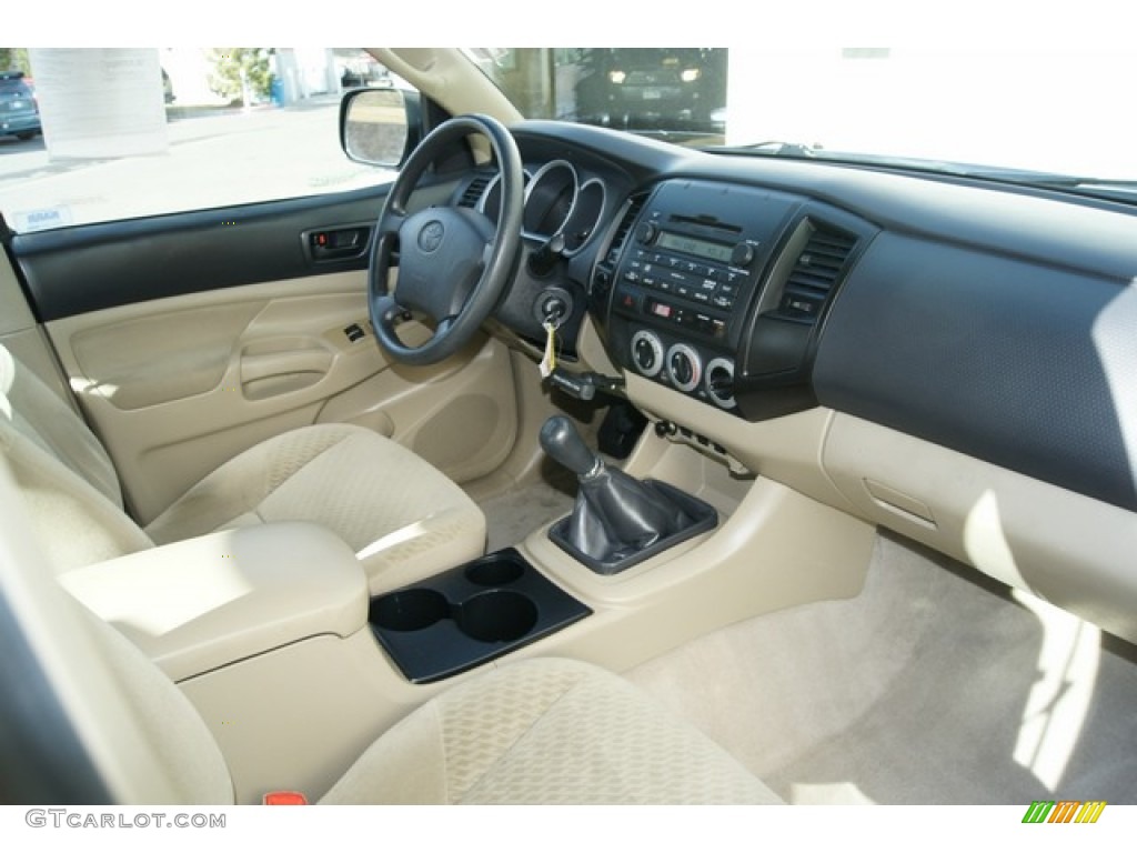 Sand Beige Interior 2009 Toyota Tacoma V6 Double Cab 4x4 Photo #60484258
