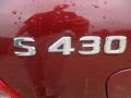 2002 Bordeaux Red Metallic Mercedes-Benz S 430 Sedan  photo #16