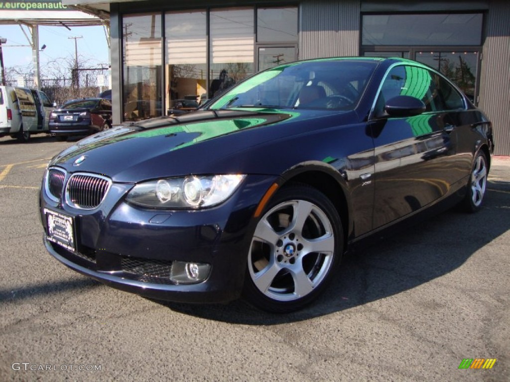 2009 3 Series 328xi Coupe - Monaco Blue Metallic / Saddle Brown Dakota Leather photo #1