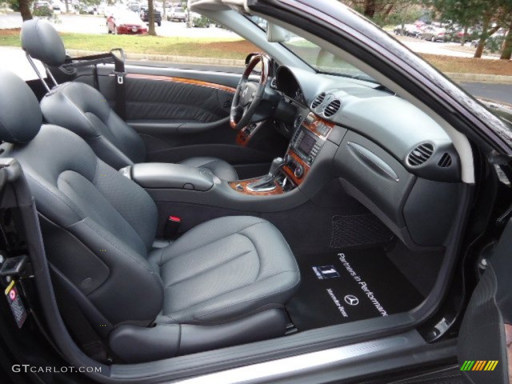 Charcoal Interior 2005 Mercedes-Benz CLK 500 Cabriolet Photo #60488645