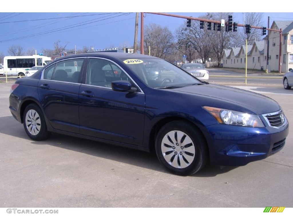 2010 Accord LX Sedan - Royal Blue Pearl / Gray photo #3