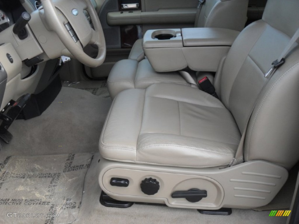 2006 F150 Lariat SuperCab 4x4 - Dark Toreador Red Metallic / Tan photo #7