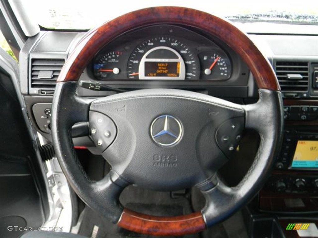 2005 Mercedes-Benz G 55 AMG designo Charcoal Steering Wheel Photo #60490787