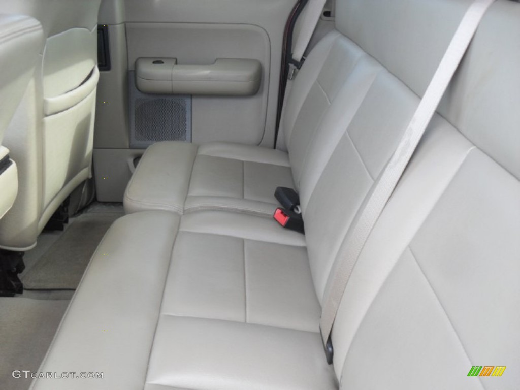 2006 F150 Lariat SuperCab 4x4 - Dark Toreador Red Metallic / Tan photo #15