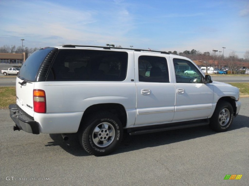 2002 Suburban 1500 LT 4x4 - Summit White / Tan photo #5