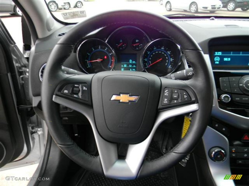 2012 Chevrolet Cruze LT/RS Jet Black Steering Wheel Photo #60491528