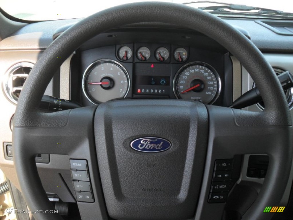 2010 F150 XLT SuperCab - Pueblo Gold Metallic / Medium Stone photo #11